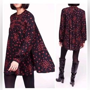 Free People Flowers in Her Hair Tunic Swing Top size XS